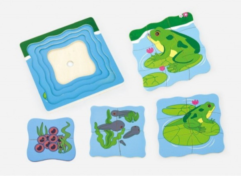Viga Viga 59516vg Puzzle - jak rośnie żabka Viga Viga 59516vg Puzzle - jak rośnie żabka