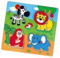 Viga Viga 59563 Puzzle niespodzianka - zoo