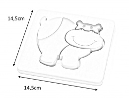 Viga Viga 59932 Pierwsze puzzle maluszka - hipopotam (box)