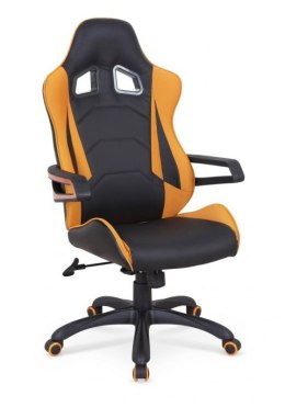 WYPRZEDAŻ Halmar fotel obrotowy gamingowy MUSTANG czarno - pomarańczowy