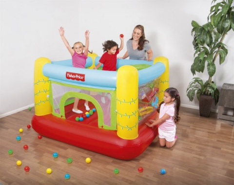 Bestway Bestway 93542 FISHER PRICE DMUCHANY ZAMEK TRAMPOLINA Z PIŁKAMI 175cm x 173m x 114cm Bestway Bestway 93542 FISHER PRICE DMUCHANY ZAMEK TRAMPOLINA Z PIŁKAMI 175cm x 173m x 114cm