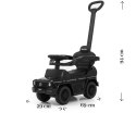 Milly Mally Pojazd z rączką MERCEDES G350d Black Czarny Jeździk Pchacz kierownica z logo klakson wysuwane podnóżki schowek 12m+ Milly Mally Pojazd z rączką MERCEDES G350d Black Czarny Jeździk Pchacz kierownica z logo klakson wysuwane podnóżki schowek 12m+