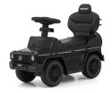 Milly Mally Pojazd z rączką MERCEDES G350d Black Czarny Jeździk Pchacz kierownica z logo klakson wysuwane podnóżki schowek 12m+ Milly Mally Pojazd z rączką MERCEDES G350d Black Czarny Jeździk Pchacz kierownica z logo klakson wysuwane podnóżki schowek 12m+