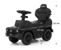 Milly Mally Pojazd z rączką MERCEDES G350d Black Czarny Jeździk Pchacz kierownica z logo klakson wysuwane podnóżki schowek 12m+ Milly Mally Pojazd z rączką MERCEDES G350d Black Czarny Jeździk Pchacz kierownica z logo klakson wysuwane podnóżki schowek 12m+