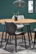 Halmar K389 krzesło czarne / popielate tkanina+ekoskóra+stal Halmar K389 krzesło czarne / popielate tkanina+ekoskóra+stal