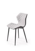 Halmar K389 krzesło czarne / popielate tkanina+ekoskóra+stal Halmar K389 krzesło czarne / popielate tkanina+ekoskóra+stal