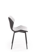 Halmar K389 krzesło czarne / popielate tkanina+ekoskóra+stal Halmar K389 krzesło czarne / popielate tkanina+ekoskóra+stal