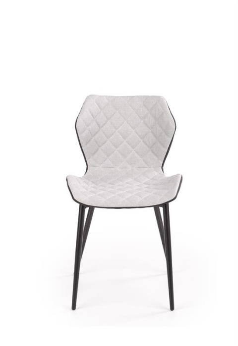 Halmar K389 krzesło czarne / popielate tkanina+ekoskóra+stal Halmar K389 krzesło czarne / popielate tkanina+ekoskóra+stal