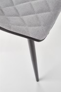 Halmar K389 krzesło czarne / popielate tkanina+ekoskóra+stal Halmar K389 krzesło czarne / popielate tkanina+ekoskóra+stal