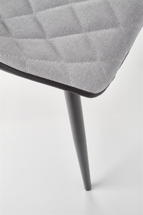 Halmar K389 krzesło czarne / popielate tkanina+ekoskóra+stal Halmar K389 krzesło czarne / popielate tkanina+ekoskóra+stal
