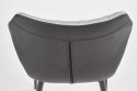Halmar K389 krzesło czarne / popielate tkanina+ekoskóra+stal Halmar K389 krzesło czarne / popielate tkanina+ekoskóra+stal