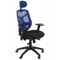 Fotel obrotowy KB-8905 NIEBIESKI - krzesło biurowe do biurka - TILT, ZAGŁÓWEK Fotel obrotowy KB-8905 NIEBIESKI - krzesło biurowe do biurka - TILT, ZAGŁÓWEK