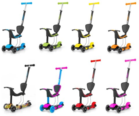 Milly Mally Hulajnoga Scooter Jeździk Pojazd Little Star Green Zielony Czarny aluminium hamulec świecące koła 2 lata+ Milly Mally Hulajnoga Scooter Jeździk Pojazd Little Star Green Zielony Czarny aluminium hamulec świecące koła 2 lata+