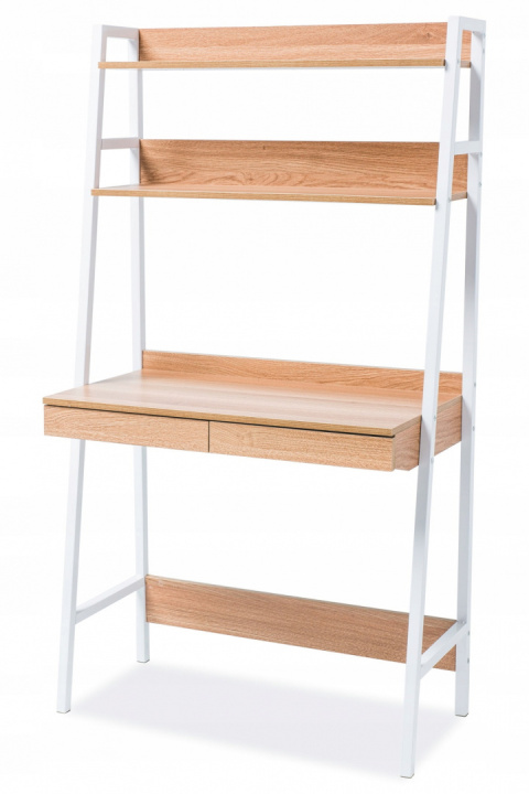 SIGNAL BIURKO OLSEN B DĄB BIAŁE 85/47 MDF METAL SIGNAL BIURKO OLSEN B DĄB BIAŁE 85/47 MDF METAL