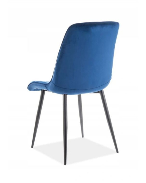 SIGNAL KRZESŁO CHIC VELVET CZARNY STELAŻ/GRANATOWY BLUVEL 86 SIGNAL KRZESŁO CHIC VELVET CZARNY STELAŻ/GRANATOWY BLUVEL 86