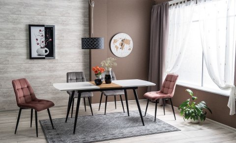 SIGNAL KRZESŁO CHIC VELVET CZARNY STELAŻ/SZARY BLUVEL14 SIGNAL KRZESŁO CHIC VELVET CZARNY STELAŻ/SZARY BLUVEL14