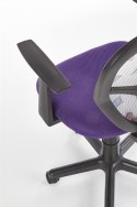 Halmar SPIKER fotel obrotowy młodzieżowy fioletowy tkanina+siatka