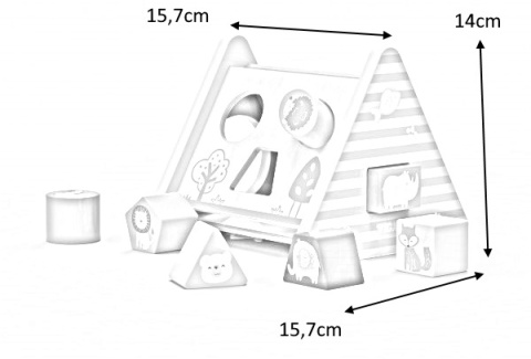 Viga Viga 44007 PolarB 5w1 Edukacyjny Sorter Viga Viga 44007 PolarB 5w1 Edukacyjny Sorter