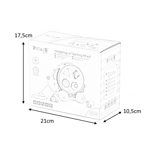 Viga Viga 44025 PolarB Jeż Jerzy 2w1 sorter do ciagnięcia Viga Viga 44025 PolarB Jeż Jerzy 2w1 sorter do ciagnięcia