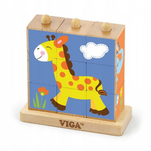 Viga Viga 50834 Kostki logiczne - zoo Viga Viga 50834 Kostki logiczne - zoo