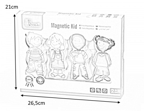 Viga Viga 59699 Figurki magnetyczne - dzieci Viga Viga 59699 Figurki magnetyczne - dzieci
