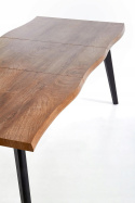 HALMAR stół DICKSON stół rozkładany, blat - naturalny, nogi - czarny