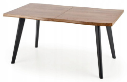 HALMAR stół DICKSON stół rozkładany, blat - naturalny, nogi - czarny