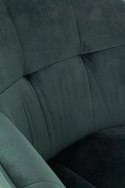 Halmar K377 krzesło Ciemno Zielone/Czarne tkanina velvet / stal Halmar K377 krzesło Ciemno Zielone/Czarne tkanina velvet / stal