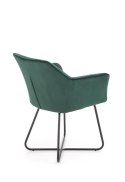 Halmar K377 krzesło Ciemno Zielone/Czarne tkanina velvet / stal Halmar K377 krzesło Ciemno Zielone/Czarne tkanina velvet / stal
