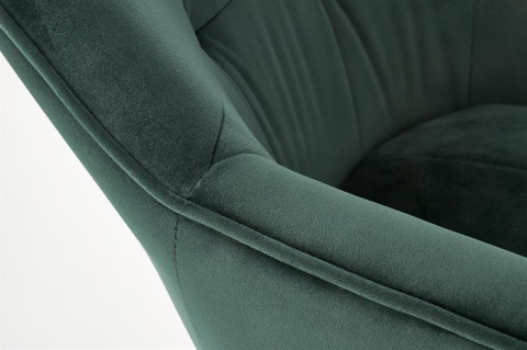 Halmar K377 krzesło Ciemno Zielone/Czarne tkanina velvet / stal Halmar K377 krzesło Ciemno Zielone/Czarne tkanina velvet / stal