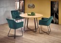 Halmar K377 krzesło Ciemno Zielone/Czarne tkanina velvet / stal Halmar K377 krzesło Ciemno Zielone/Czarne tkanina velvet / stal