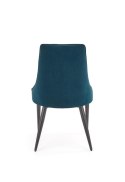 Halmar K365 krzesło ciemny zielony tkanina velvet /stal czarny
