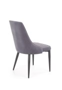 Halmar K365 krzesło popiel tkanina velvet/czarny stal malowana