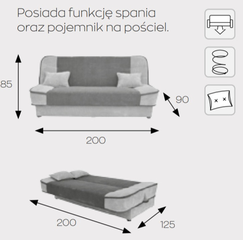 Markos Kanapa / Wersalka / Sofa AGA A Markos Kanapa / Wersalka / Sofa AGA A