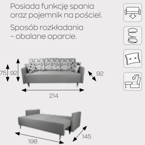 Markos Kanapa / Wersalka / Sofa ASTI DL Markos Kanapa / Wersalka / Sofa ASTI DL