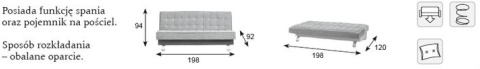 Markos Kanapa / Wersalka / Sofa DUBAJ LUX Markos Kanapa / Wersalka / Sofa DUBAJ LUX