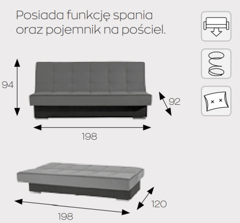 Markos Kanapa / Wersalka / Sofa KAIR Markos Kanapa / Wersalka / Sofa KAIR