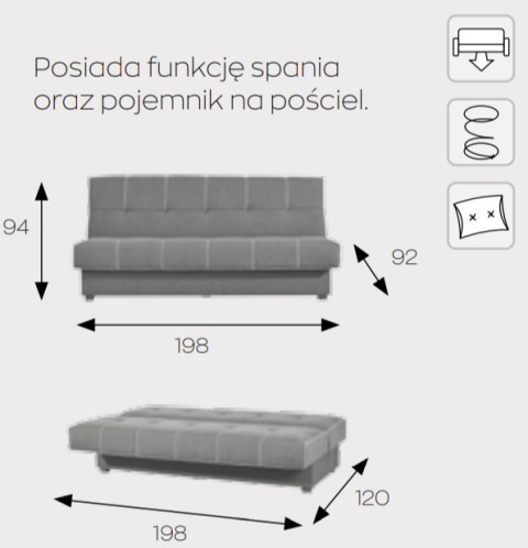 Markos Kanapa / Wersalka / Sofa KOBI Markos Kanapa / Wersalka / Sofa KOBI