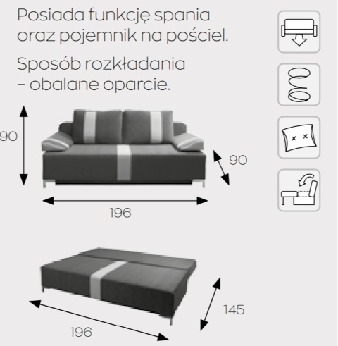 Markos Kanapa / Wersalka / Sofa LEO DL Markos Kanapa / Wersalka / Sofa LEO DL
