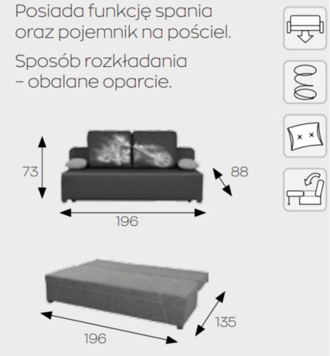 Markos Kanapa / Wersalka / Sofa LUPO DL Markos Kanapa / Wersalka / Sofa LUPO DL