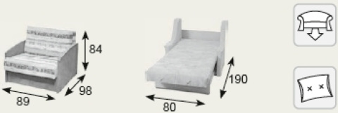 Markos Kanapa / Wersalka / Sofa OLA 80 MINI Markos Kanapa / Wersalka / Sofa OLA 80 MINI