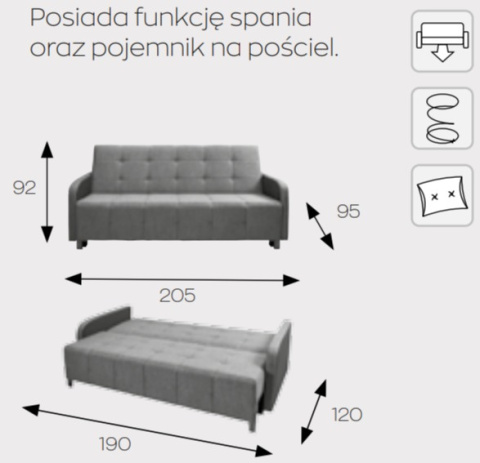 Markos Kanapa / Wersalka / Sofa PENTA Markos Kanapa / Wersalka / Sofa PENTA