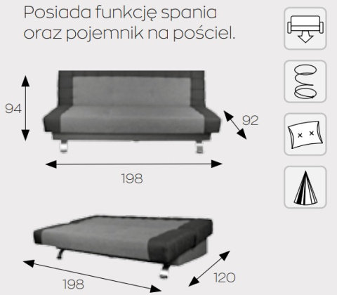 Markos Kanapa / Wersalka / Sofa SEUL Markos Kanapa / Wersalka / Sofa SEUL
