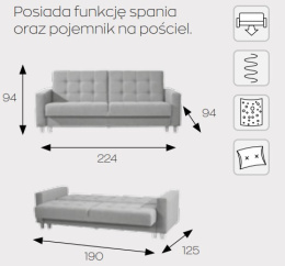 Markos Kanapa / Wersalka / Sofa TOSKA