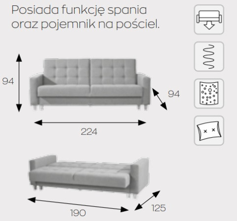 Markos Kanapa / Wersalka / Sofa TOSKA Markos Kanapa / Wersalka / Sofa TOSKA
