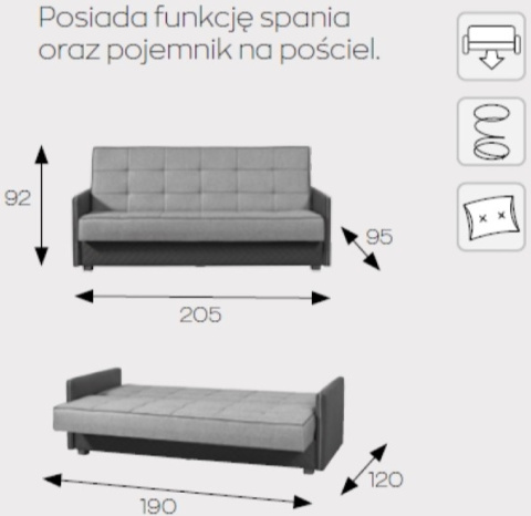 Markos Kanapa / Wersalka / Sofa ZINDO Markos Kanapa / Wersalka / Sofa ZINDO