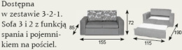 Markos sofa MARTA 2R