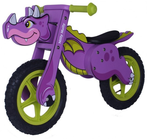Milly Mally Rowerek Biegowy Dino Violet Milly Mally Rowerek Biegowy Dino Violet