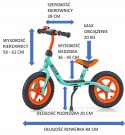Milly Mally Rowerek Biegowy Dusty 12" Pistachio-Orange