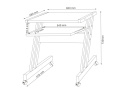 SIGNAL BIURKO B233 MDF CIEMNY BRĄZ / ALUMINIUM SIGNAL BIURKO B233 MDF CIEMNY BRĄZ / ALUMINIUM